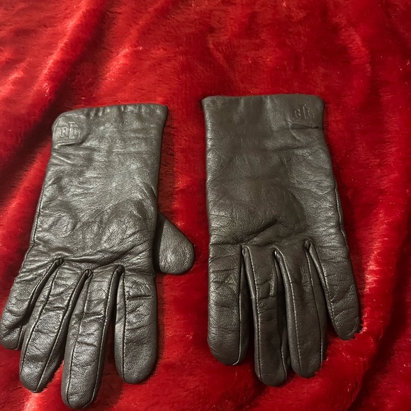 Ralph Lauren Accessories - Ralph Lauren Brown leather gloves.